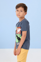 Camiseta Infantil Menino Verão Dino