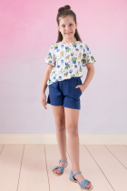 Conjunto Infantil Cacto Verão Menina 