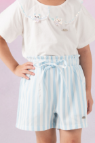 Short Infantil Listrado Verão 