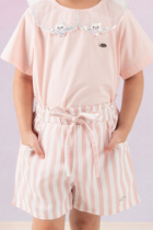 Short Infantil Listrado Verão 