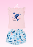 Conjunto Infantil Oceano Verão Menina 