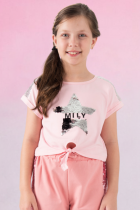 Blusa Juvenil Estrela Paitê