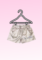 Short Baby Social Acetinado Strass