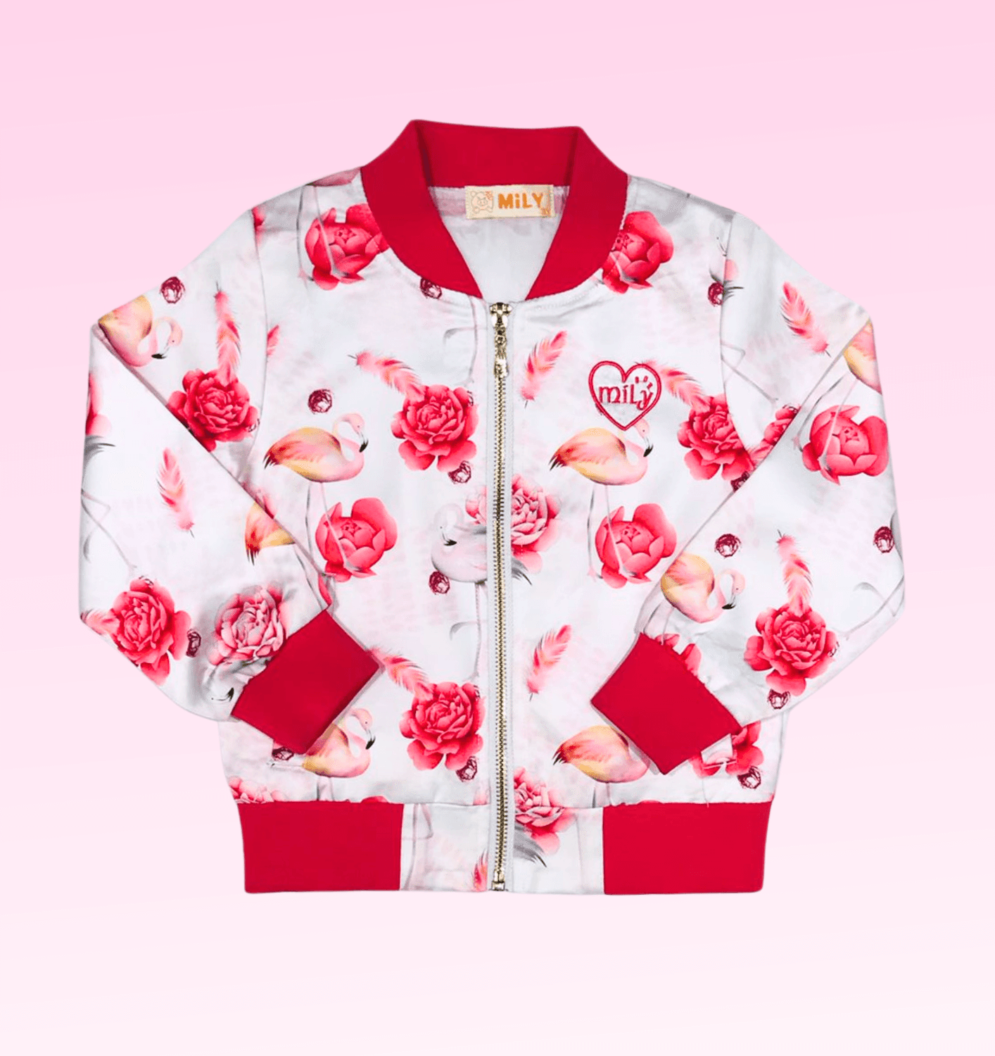 Blusa Corta Vento Floral Baby Menina