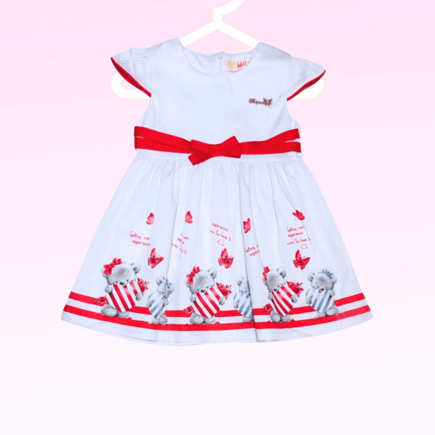 Vestido Urso Coração Baby Menina