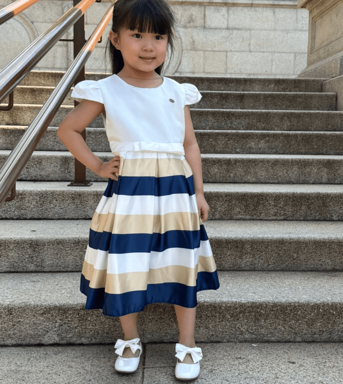Vestido de Festa Listra Plissado Infantil