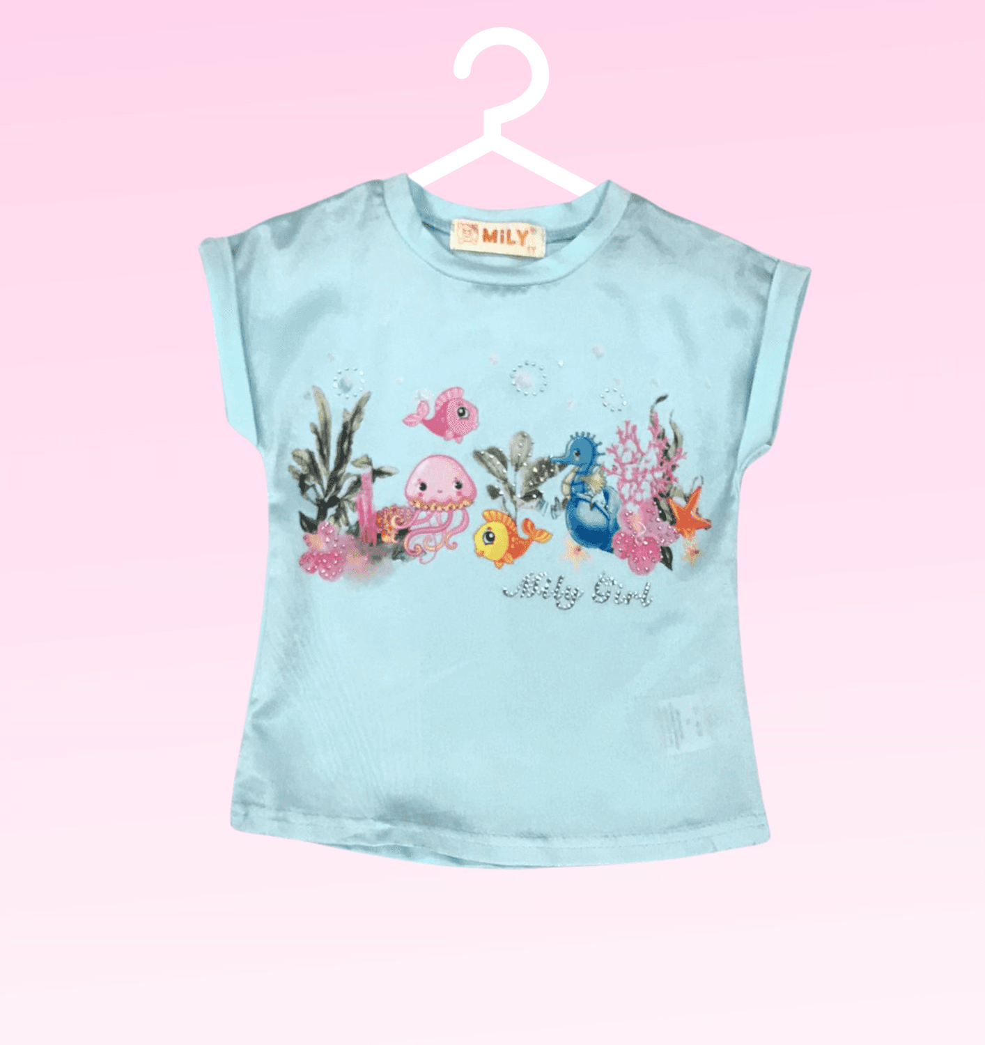 Blusa Fundo do Mar Baby Menina
