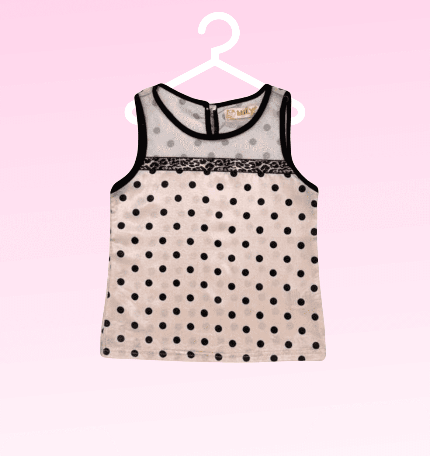 Regata Poá Cetim Baby Menina