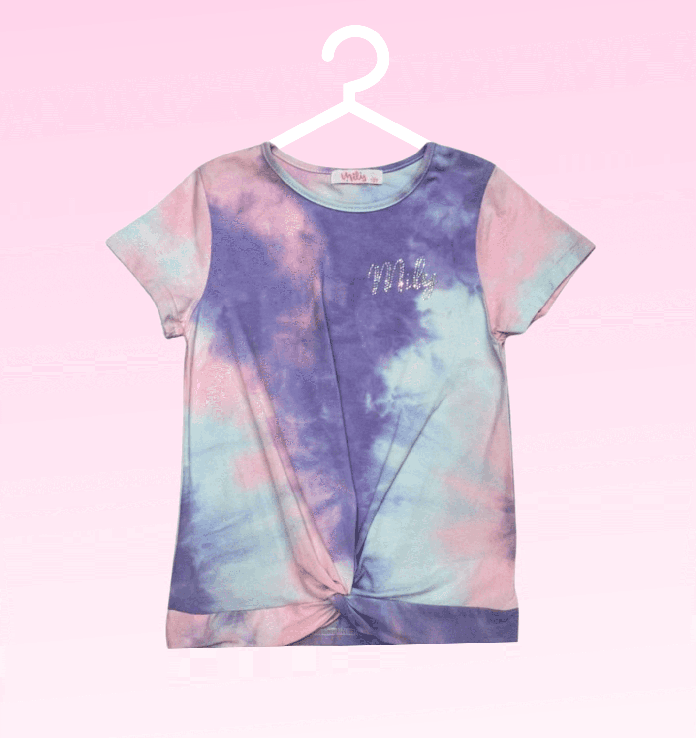 Blusa Tie Tye Strass Infantil Menina
