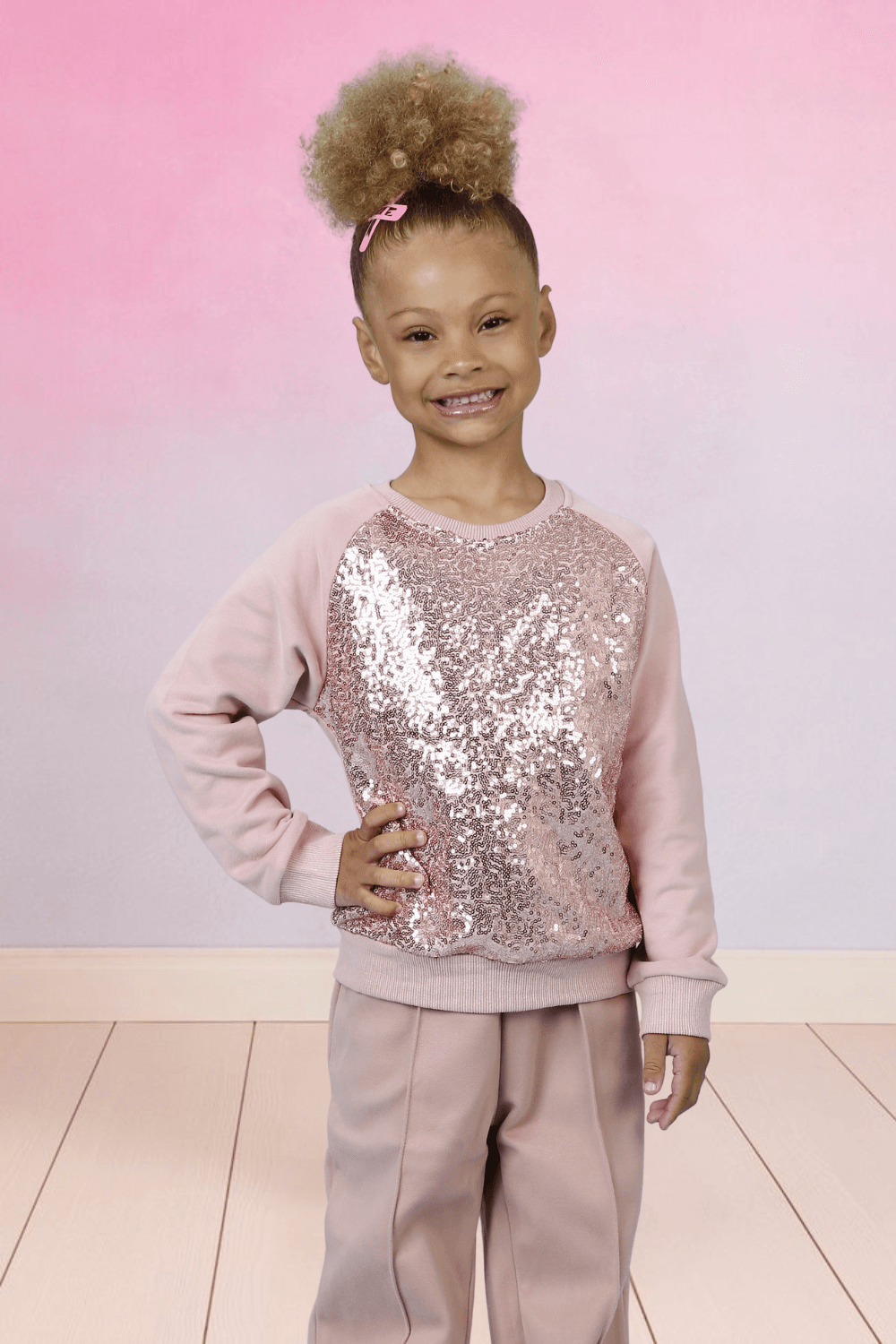 Blusa Infantil com Paetê